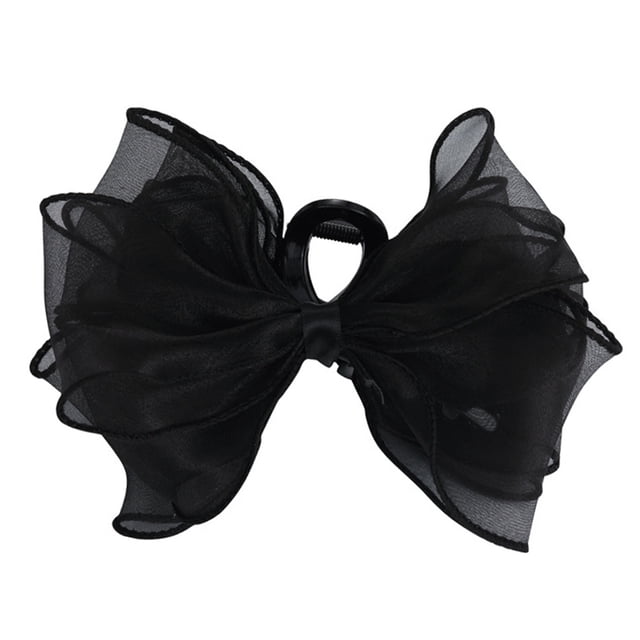 Pinza para el cabello, clip de garra para pajarita de sujeción fuerte, clip para el cabello de moda antideslizante, accesorios para el cabello de moda, negro