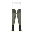 thumbnail image 4 of Yuarrent Ave zancuda de nailon ligera e impermeable para pesca, pantalones para vadear impermeables para hombres y mujeres Pescar gris verde SS, 4 of 6