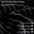 thumbnail image 7 of POEM PANDA 82" Oversized Boneless Memory Foam Chaise Lounge Chair,Black Plush Corduroy Couch Bed,Double Sleeper Comfy Sofa Bed, Cloud Couches for Living Room, 7 of 7