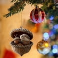 thumbnail image 4 of Forest Animal Acorn Ornaments – Cozy Forest Christmas Ornaments, 2D Acrylic Cute Forest Animal Christmas Trees Hanging Decor,Rustic Nature-Themed Home Decor, Animal Lovers Gift, 4 of 7