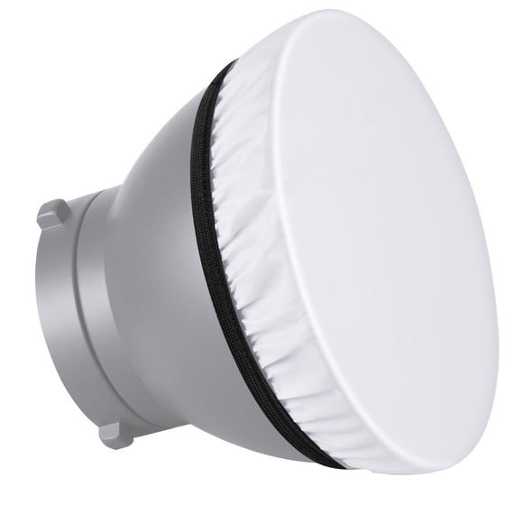 Difusor Sock Neewer, paquete de 2 unidades, 180 mm, blanco suave, para luz estroboscópica