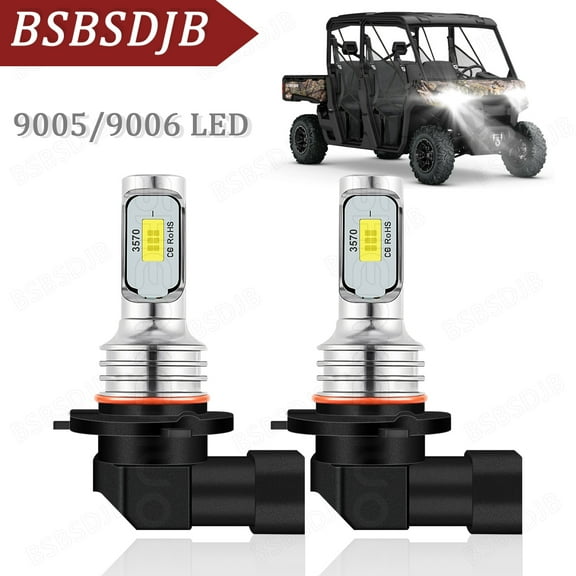 For Can-Am Spyder RT-S SE6 SM6 2014 2015 2016 LED Headlight Lamp Bulbs 9005/9006