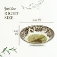 thumbnail image 7 of Spode Woodland 6.25 Inch Cereal Bowl, Majestic Moose - Dishwasher Safe, Microwave & Warm Oven Safe - Holiday Serveware with Festive Moose Design, Made in England, Fine Earthenware Craftsmanship, 7 of 7