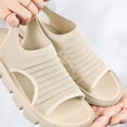 thumbnail image 6 of IEMIEMIEM Womens Orthopedic Walking Sandals with Arch Support 2026 Comfort Slip On Sport Sandals Open Toe Athletic Trendy Sandals for Plantar Fasciitis Summer Beach Vacation Casual Beige 9 Wide, 6 of 6