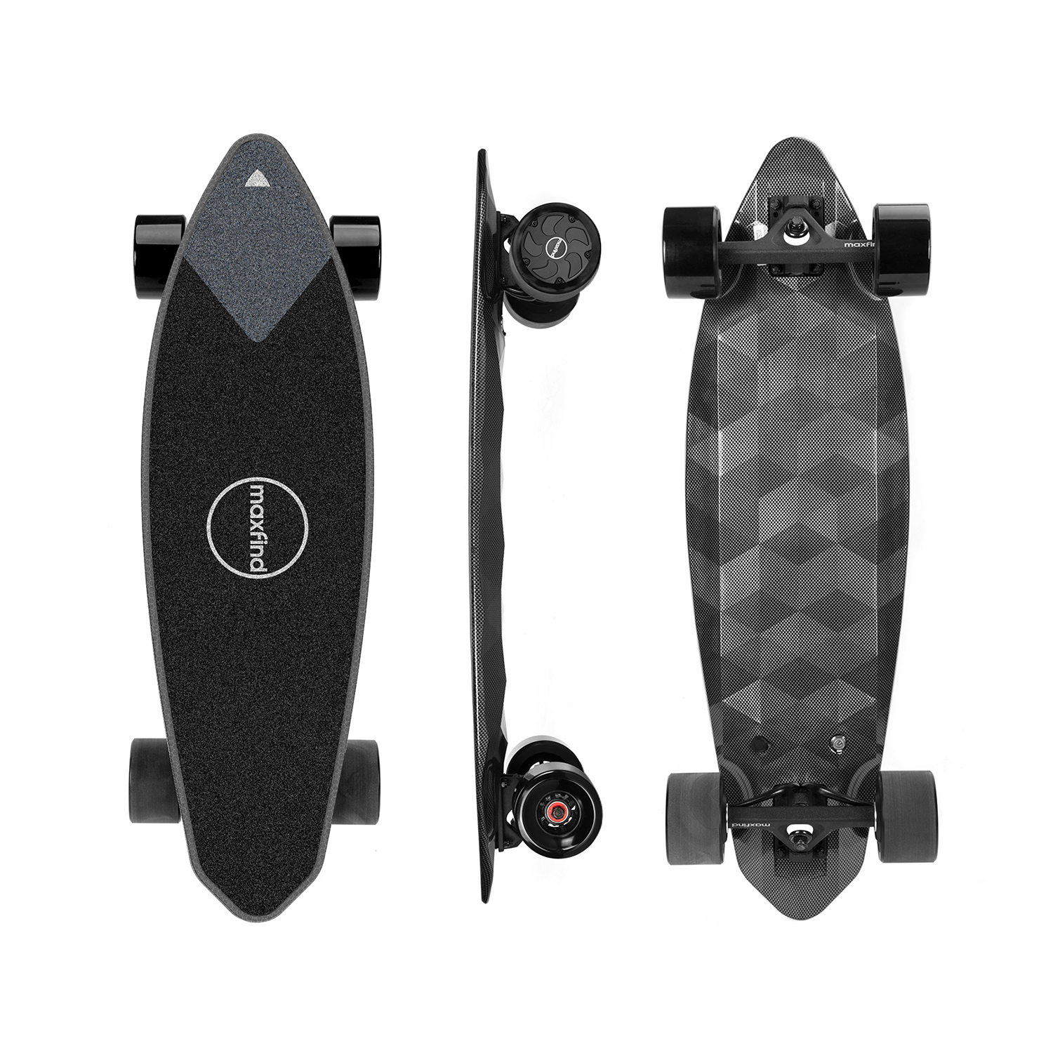 Maxfind Electric Skateboards with Remote - 650W Single Motor for Teens, Kids, Adults, MAX 2 Pro