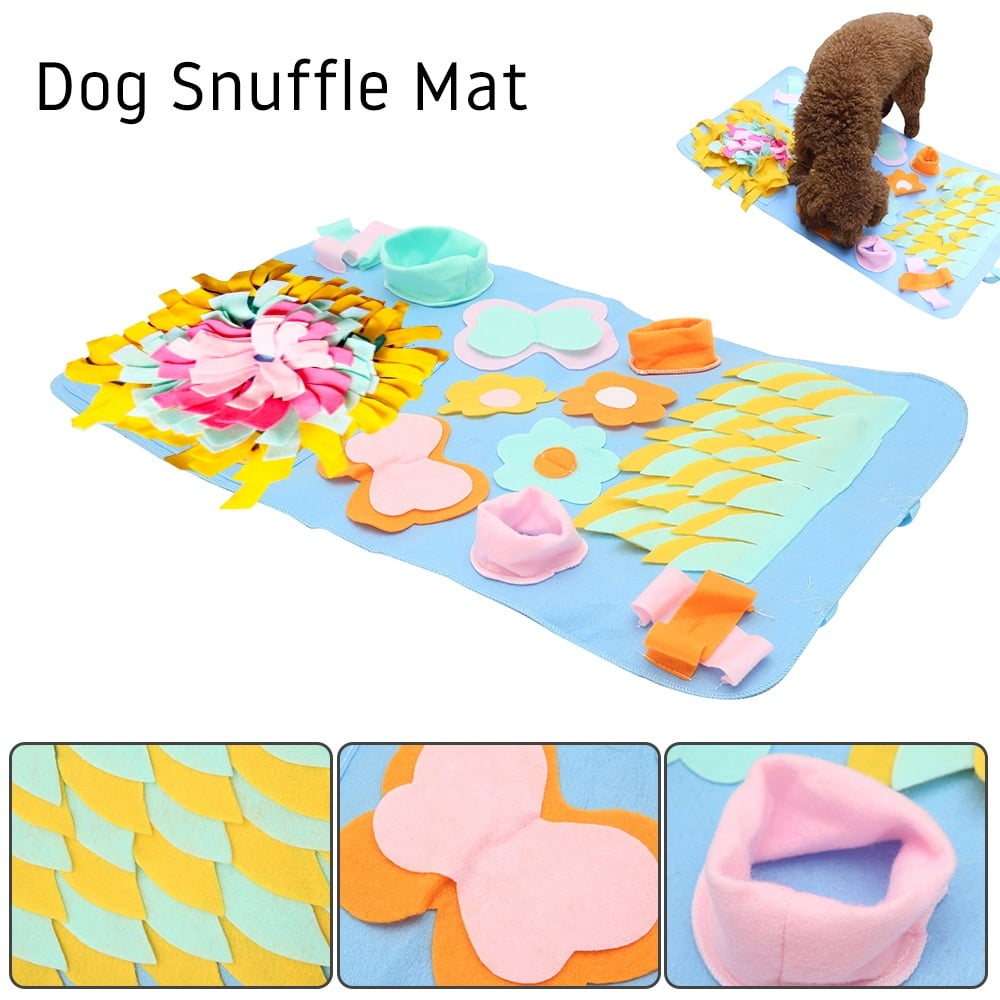ODOMY 2 Style Pet Dog Sniffing Mat Find Food Training Blanket Play Toys