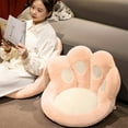thumbnail image 1 of Colchón de aire con cojín de felpa, cojín semicerrado con forma de pata de gato, adorable cojín con forma de pata de oso, cojín para silla de oficina y soporte lumbar, sillón puf de peluche, artículos, 1 of 6