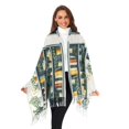 thumbnail image 3 of FORMRS Womens Scarf Winter Soft Long Big Warm Shawls Wrap Tassel Scarves, White Shelf, 3 of 9