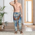 thumbnail image 6 of Fotbe Dog Angel Ascension Men's Pajama Pants,Sleepwear Pants,Pj Bottoms Drawstring And Pockets-Large, 6 of 7