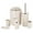Beige, variant on Lolmot Bathroom Accessories Set,6 Piece PP Gift Set Toothbrush Holder,Toothbrush Cup,Soap Dispenser,Soap Dish,Toilet Brush Holder,Trash Can,Decorative Countertop Bathroom Accessoy Set