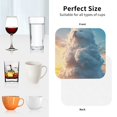 thumbnail image 6 of Naloa Cute Cloud Cat Coasters for Set of 4 - PU Leather Coasters, Coasters for Table Cup Tea Coffee Beer, Decorative for Kitchen Homedecor (Round), 6 of 6