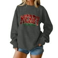 thumbnail image 5 of Christmas T-Shirts And Sweatshirts, Women'S Sweatshirts, Long-Sleeved Pullover Sweatshirts, Women'S Long-Sleeved Tops, Fashion Letter Print, Comfortable Wear,Dark Gray,S, 5 of 5