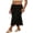 Black, variant on LMLYSoH Women's Long Floral Skirts Fashionable High Waisted Bodycon Going Out Fish Tail Mesh Skirt
