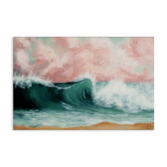 Crashing Seascape Waves Canvas Wall Art, design by Sara Culpepper