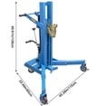 thumbnail image 2 of Manual Hydraulic Drum Handler Oil Drum Carrier 992LBs with Telescopic Legs, 2 of 19