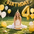 thumbnail image 5 of 40 Inch Large 4 Balloon Numbers Gold Big Foil Number Balloons Giant Helium Happy 14th 24th Birthday Party Decorations for Man and Women, Huge Mylar Anniversary Party Supplies, 5 of 14