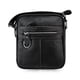 thumbnail image 3 of Bolso bandolera de gran capacidad para hombre, 100 % piel auténtica, informal, de hombro, moderno, tipo bandolera para teléfono, para viajes, 3 of 4