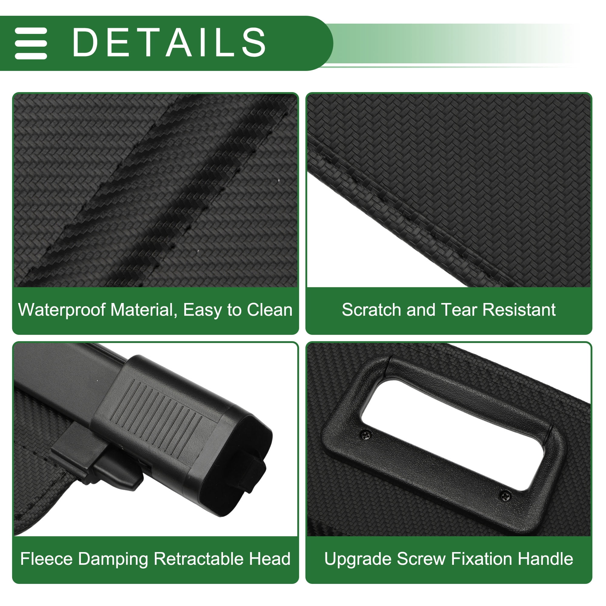 Unique Bargains Retractable Cargo Cover for Dodge Durango 2011-2025 Rear Trunk Shade