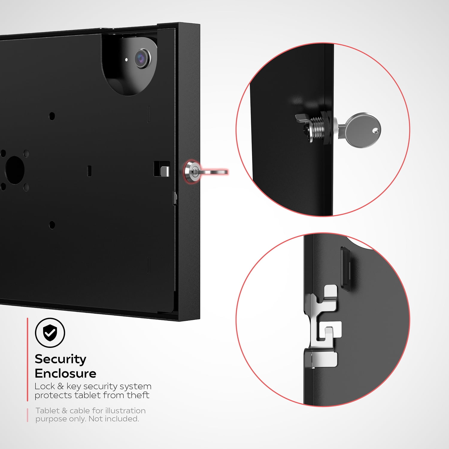 CTA Digital Locking Wall-Mount Enclosure for iPad 10th Gen/A16
