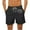 Black, variant on WAVSUF Summer Drawstring Short Pants Mens Elasticity Shorts Fashionable Casual Black Size M
