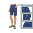 thumbnail image 2 of Mapamyumco Women's 10 Inch Inseam Hiking Cargo Shorts Quick Dry Lightweight Golf Shorts Bermuda for Summer Travel Size XL, 2 of 7