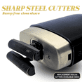 thumbnail image 4 of Supreme Trimmer Crunch Lite STF600 – Professional Double Foil Shaver for Men | Cordless & Corded, 60 Min Runtime, Hidden LED Display | Barber Face & Head Finishing Razor, 4 of 10