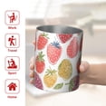 thumbnail image 5 of 12oz Coffee Tumblers White Strawberry Plants Fruit Stainless Steel Vacuum Insulated Travel Tumbler Coffee Cups Mug with Lid and Straw with Cleaning Brush for Cold & Hot Drinks, 5 of 5