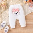 thumbnail image 6 of PatPat Baby Girl Set Cotton All Over Bear Love Heart Print Baby Long-sleeve Ribbed Romper and Pants Set,2-Pack,6-9 Months, 6 of 9