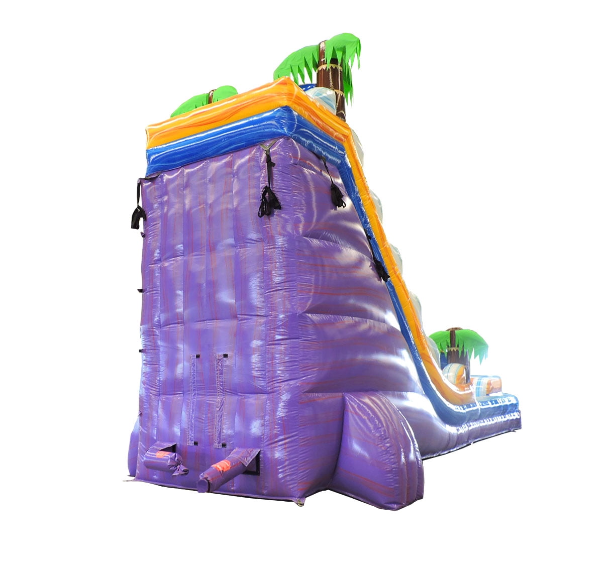 TentandTable Commercial Inflatable Water Slide, Purple Tropical Marble with Blower, 22 ft