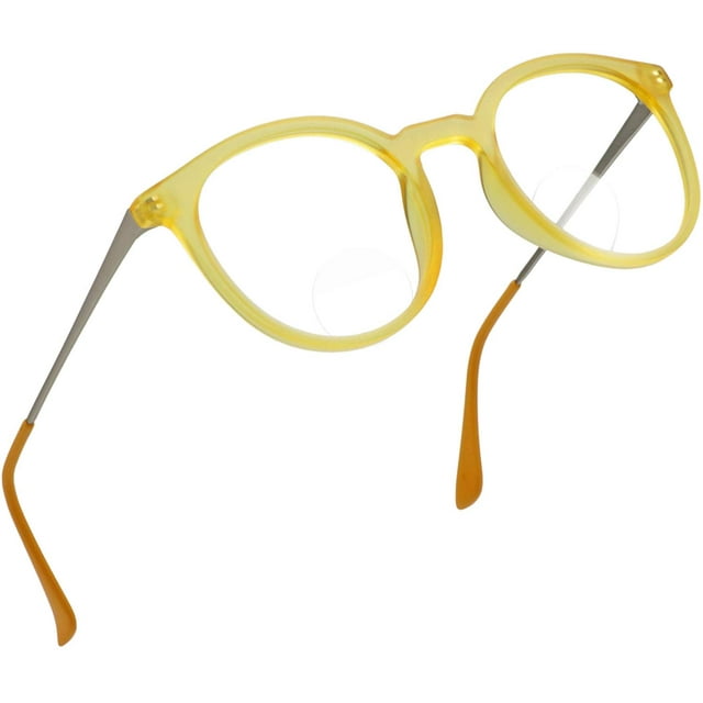 LifeArt Blue Light Blocking Bifocal Computer Reading Glasses with Transparent Lens for Women/Men