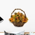 thumbnail image 1 of Arrangement Dried Flowers Basket Wall Mural Decal by Wallmonkeys Vinyl Peel and Stick Graphic (18 in W x 17 in H), 1 of 4