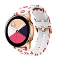 thumbnail image 3 of YOPTOP pour Samsung Galaxy Watch Bracelet de Sport en Silicone Doux de Remplacement Actif, Léopard Brun, Lèvres Rouges, 3 of 5