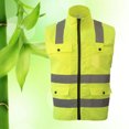 thumbnail image 2 of 1pc Reflective Vest Fully Adjustable Elastic Safety Vest for Night Running Cycling Jogging Walking Size-M(Yellow), 2 of 5