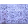 thumbnail image 1 of Ahgly Company Machine Washable Indoor Rectangle Persian Blue Traditional Area Rugs, 2' x 3', 1 of 4