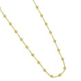 thumbnail image 4 of JewelStop 14K Yellow Gold Polished Finish Layering Saturn Bead Necklace with Lobster Clasp - 18", 4 of 6
