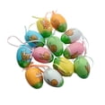 thumbnail image 1 of 12 huevos de Pascua colgantes, regalos para niños, juguetes, manualidades, huevos de pájaro artificiales para el hogar. Estilo D, 1 of 9