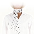 thumbnail image 3 of Unique Bargains 1 Pc Scarf Headband Printed Pattern Neck Scarf for Women Beige Black, 3 of 5