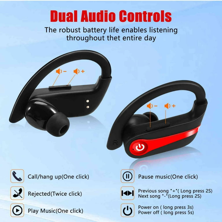 Q63 Wireless Earbuds for 8S 2020 with Immersive Sound True 5.0 Bluetooth in Ear Headphones with 2000mAh Charging Case Stereo Calls Touch Control IPX7 Sweatproof Deep Bass Walmart