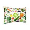 thumbnail image 2 of Disketp Vegetables2 Satin Pillowcase For Hair And Skin - Satin Pillow Cases Standard Size 20x30 Inches With Zipper,Gifts For Women Men, 2 of 8