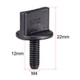 thumbnail image 2 of Tornillo de pulgar Unique Bargains con tuerca T, tornillos de plástico de nylon accionados a mano, métrico para aeronaves de modelo RC, 2 of 4