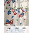 thumbnail image 6 of Sheer Curtains 96 Inches Long, Independence Day Semi Sheer Curtains Light Filtering Window Treatment, Farmhouse American Flag Truck Star Burlap Privacy Voile Drapes for Living Room 52x96 Inch, 6 of 7