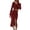 Red, variant on Baqcunre Women's Long Sleeve High Neck Solid Knitted Sweater High Waist Front Split Dress Set Cocktail Dress Womens Dresses Bodycon Dresses for Women Long Sleeve Dress for Women,Army Green,L