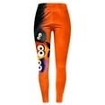 thumbnail image 5 of YDFCWXW Halloween Leggings for Women Tummy Control Monster Pumpkin Printed Stretchy Leggings Yoga Pants Tights (Orange, L), 5 of 6
