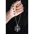 thumbnail image 2 of HOOUN Gothic Vampire Black Bat Pendant Necklace for Men Women Hip Hop Punk Jewelry-05# Skeletons sheep head Penta..., 2 of 2