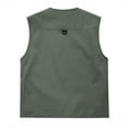 thumbnail image 3 of Men's Outdoor Fishing Utility Vest Lightweight Sleeveless Cargo Jacket Multi-Pocket Waistcoat for Hiking Hunting Army Green Size L, 3 of 4
