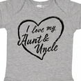 thumbnail image 4 of Inktastic I Love My Aunt and Uncle in Black Chalk Heart Boys or Girls Baby Bodysuit, 4 of 5
