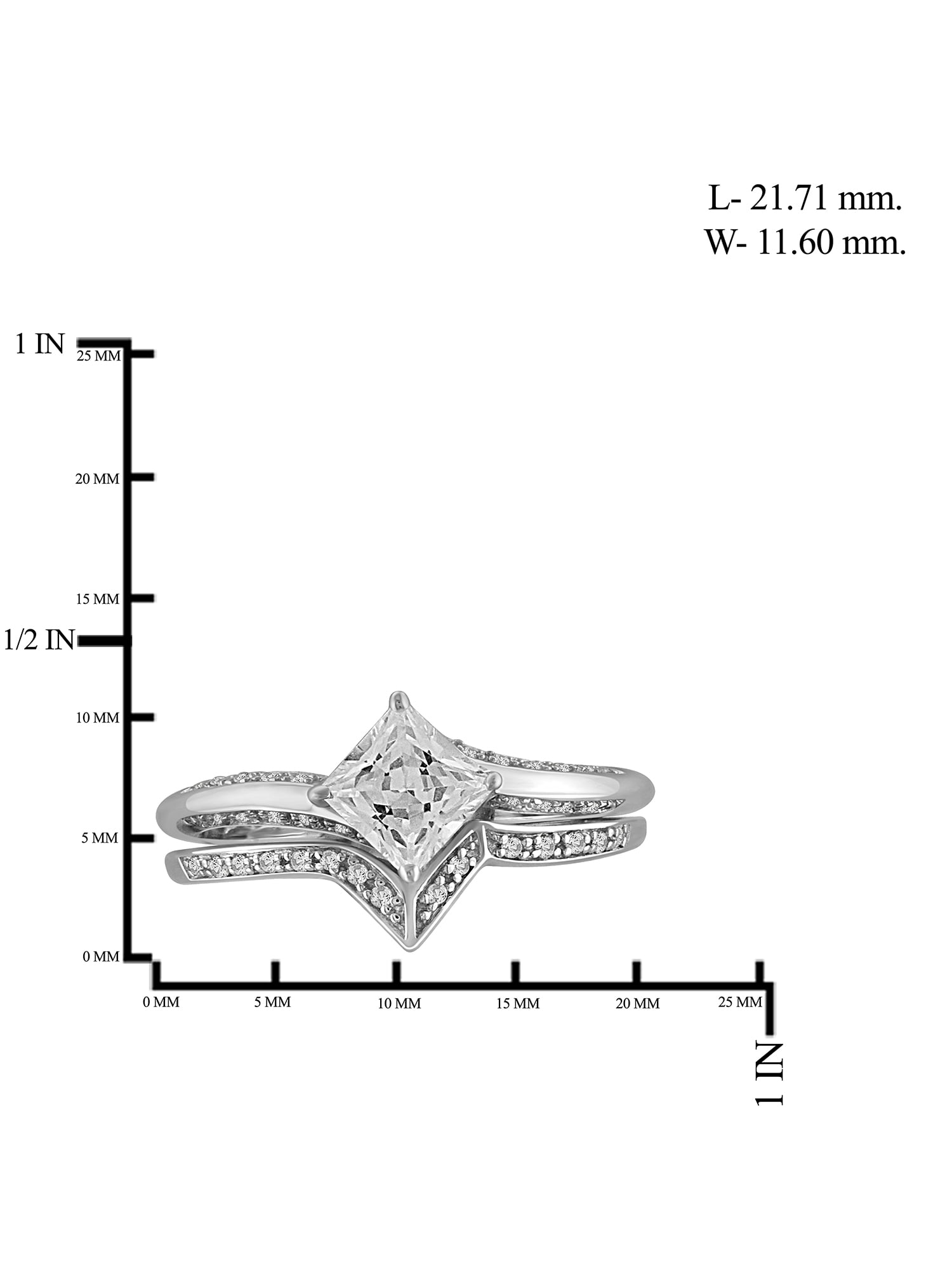 Diamonice 0.925 Sterling Silver 1.50 Carat White Cubic Zirconia Ring for Women | Cubic Zirconias for Everyday Womens Wear