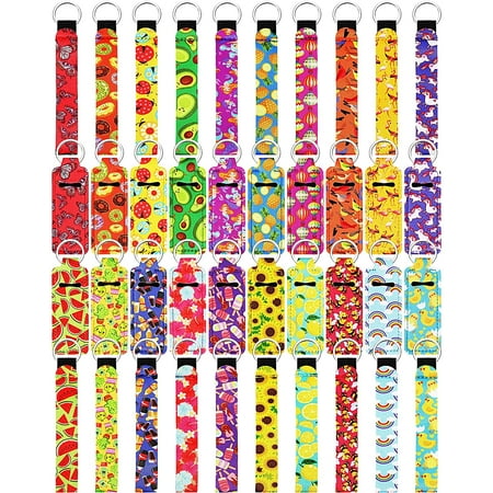 chapstick keychain wristlet lanyards lanyard