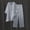 Gray, variant on Casual Two Piece Sets for Women Long Sleeve V Neck 90s Outfits for Women High Waist Work Pants Women Relaxed Solid Color Ladies Tops and Blouses for City Sightseeing White S