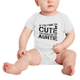 thumbnail image 2 of If You Think im Cute You Should See My Auntie Funny Infant Clothes For Baby Girl, 2 of 5